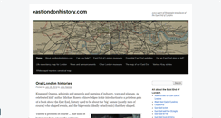 Desktop Screenshot of eastlondonhistory.com